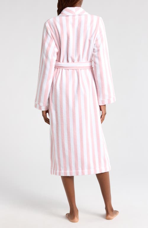 Nordstrom Stripe Hydrocotton Terry Robe In Pink