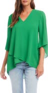 Karen Kane Crossover Hem Asymmetric Top