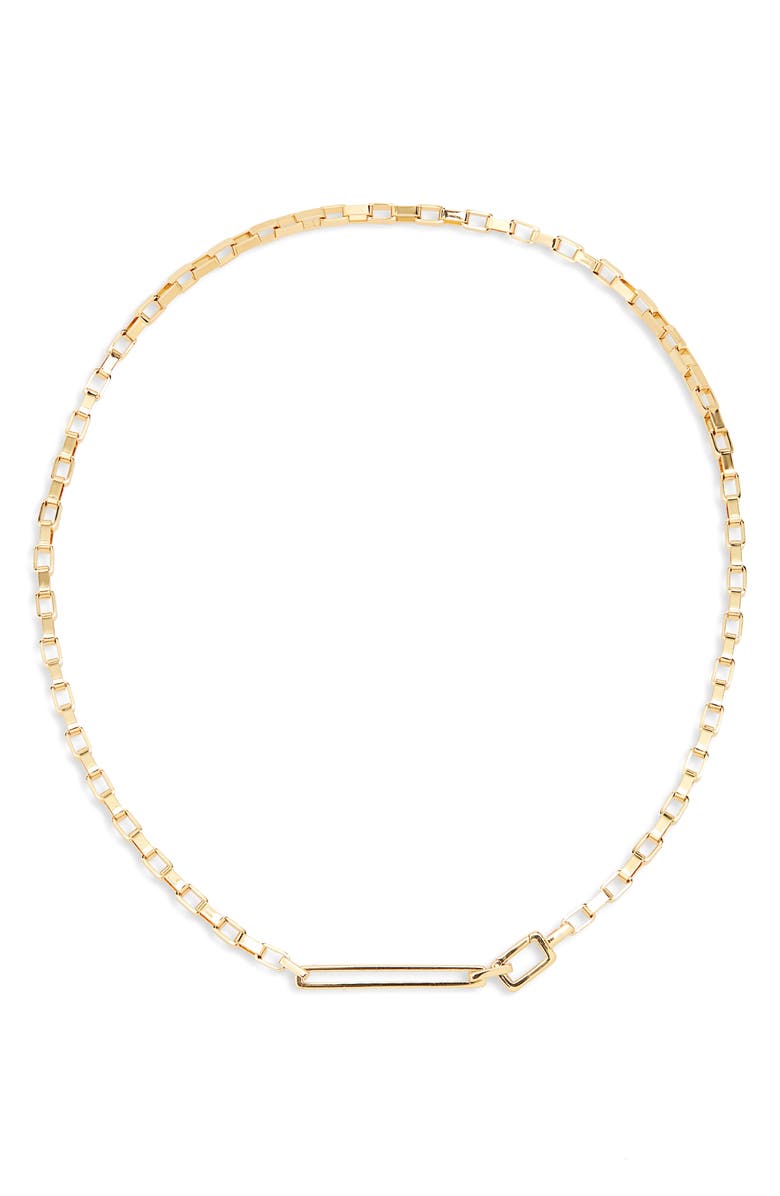 gorjana Nico Link Necklace, Main, color, 