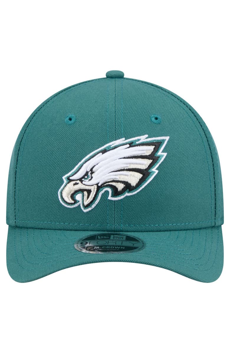 New Era Men's New Era Midnight Green Philadelphia Eagles Team Collection 9FORTY M-Crown Adjustable Hat, Alternate, color, Green