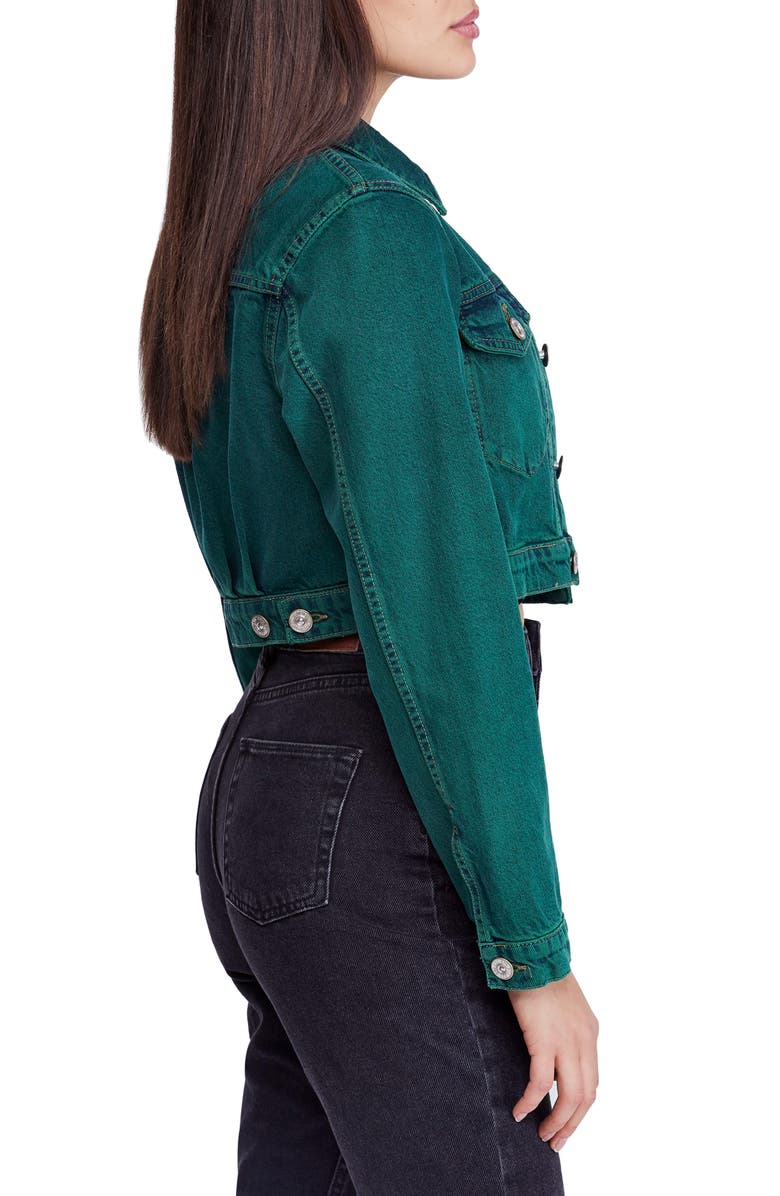 BDG Urban Outfitters Overdyed Crop Denim Jacket, Alternate, color, 