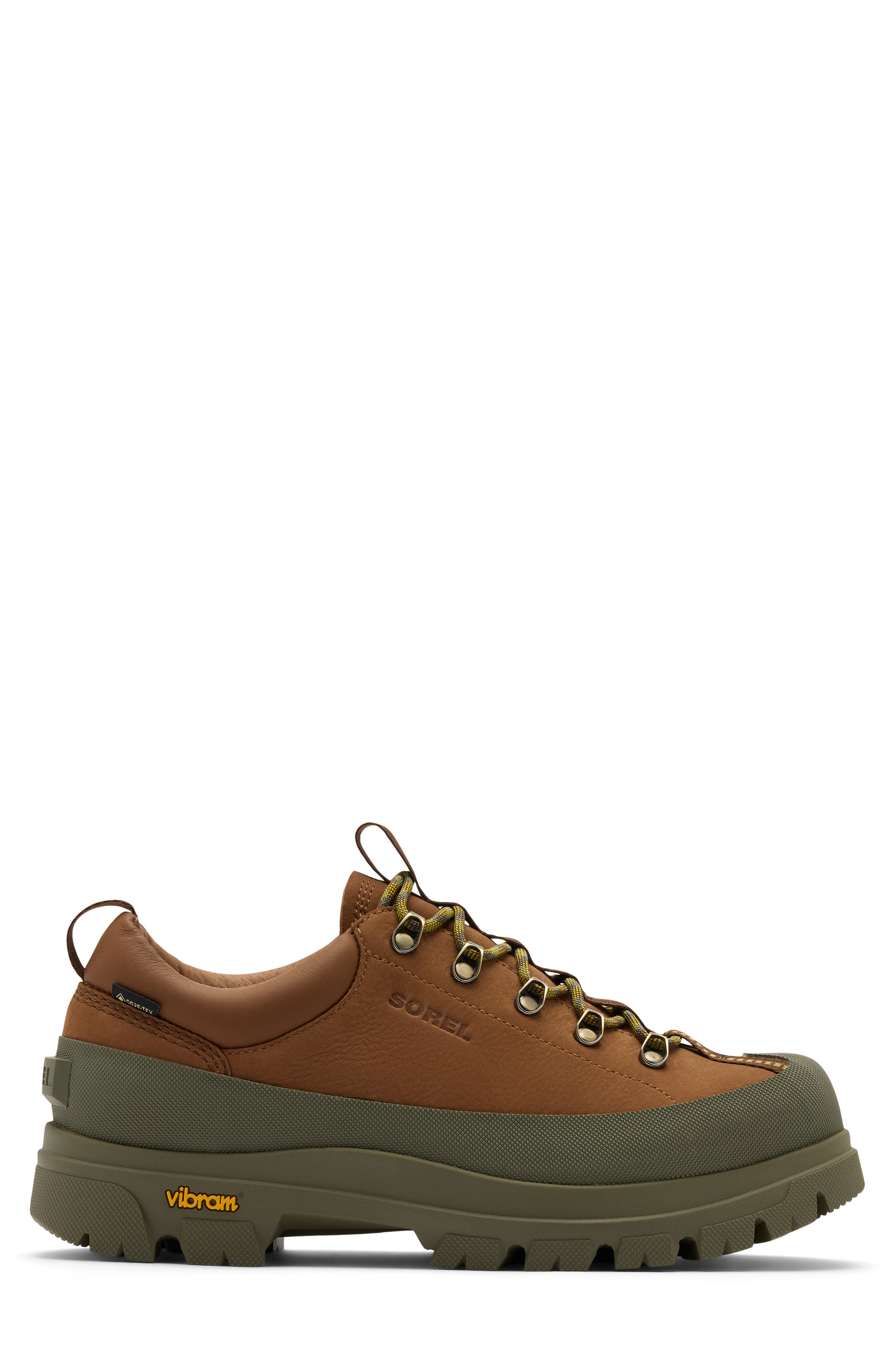 Daystorm Nomad Gore-Tex Waterproof Hiking Shoe, Alternate, color, VELVET TAN/ STONE GREEN