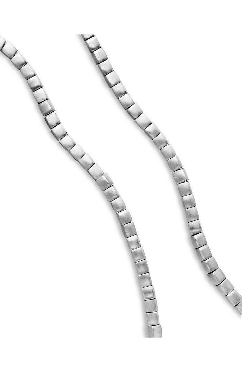 David Yurman Men's Spiritual Beads Cushion Necklace in Sterling Silver, 4mm, Alternate, color,