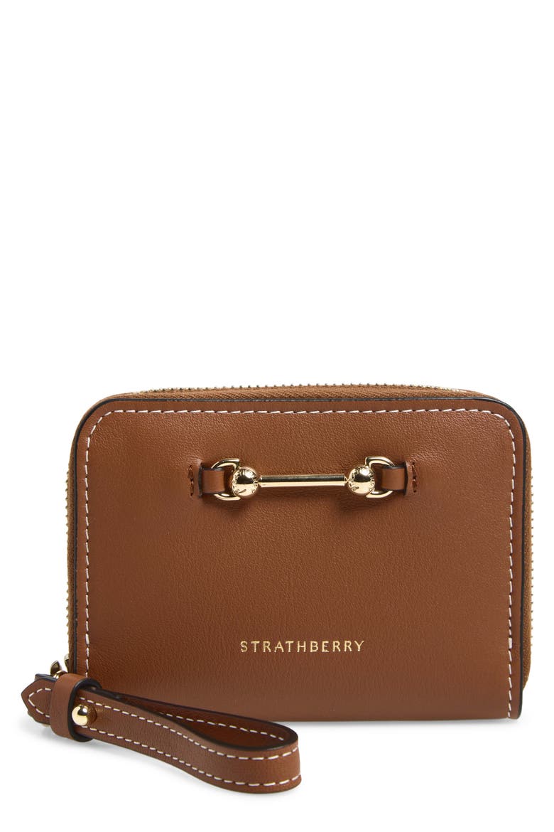 Small Corda Zip Around Wallet, Main, color, CHESTNUT