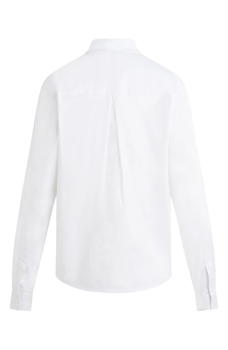 Favorite Daughter Grateau Cotton Blend Button-Up Shirt, Alternate, color, White