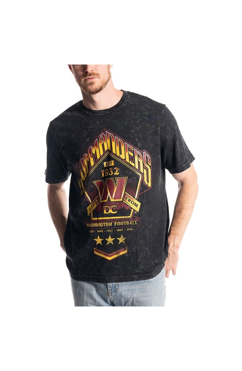 THE WILD COLLECTIVE Unisex The Wild Collective Black Washington Commanders Band T-Shirt, Main, color, 