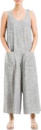 MAX STUDIO Sleeveless Yarn Dye Jumpsuit