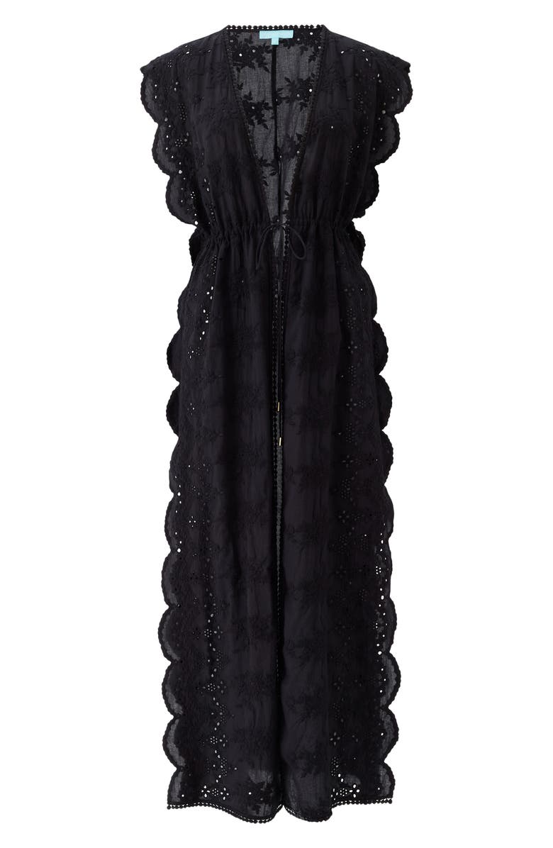 Melissa Odabash Talitha Eyelet Embroidered Cover-Up Dress, Alternate, color, 