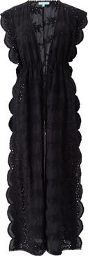 Melissa Odabash Talitha Eyelet Embroidered Cover-Up Dress
