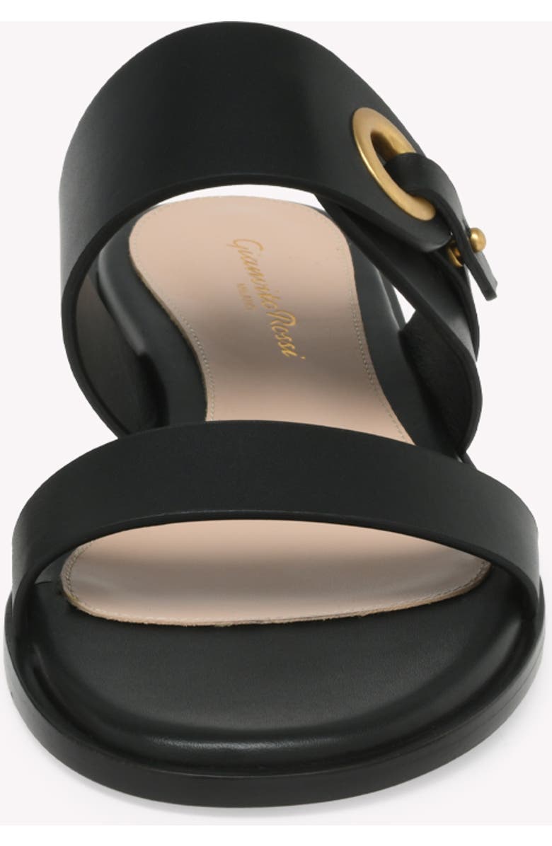 Gianvito Rossi Granada 05 Flat, Alternate, color, Black Calf Leather