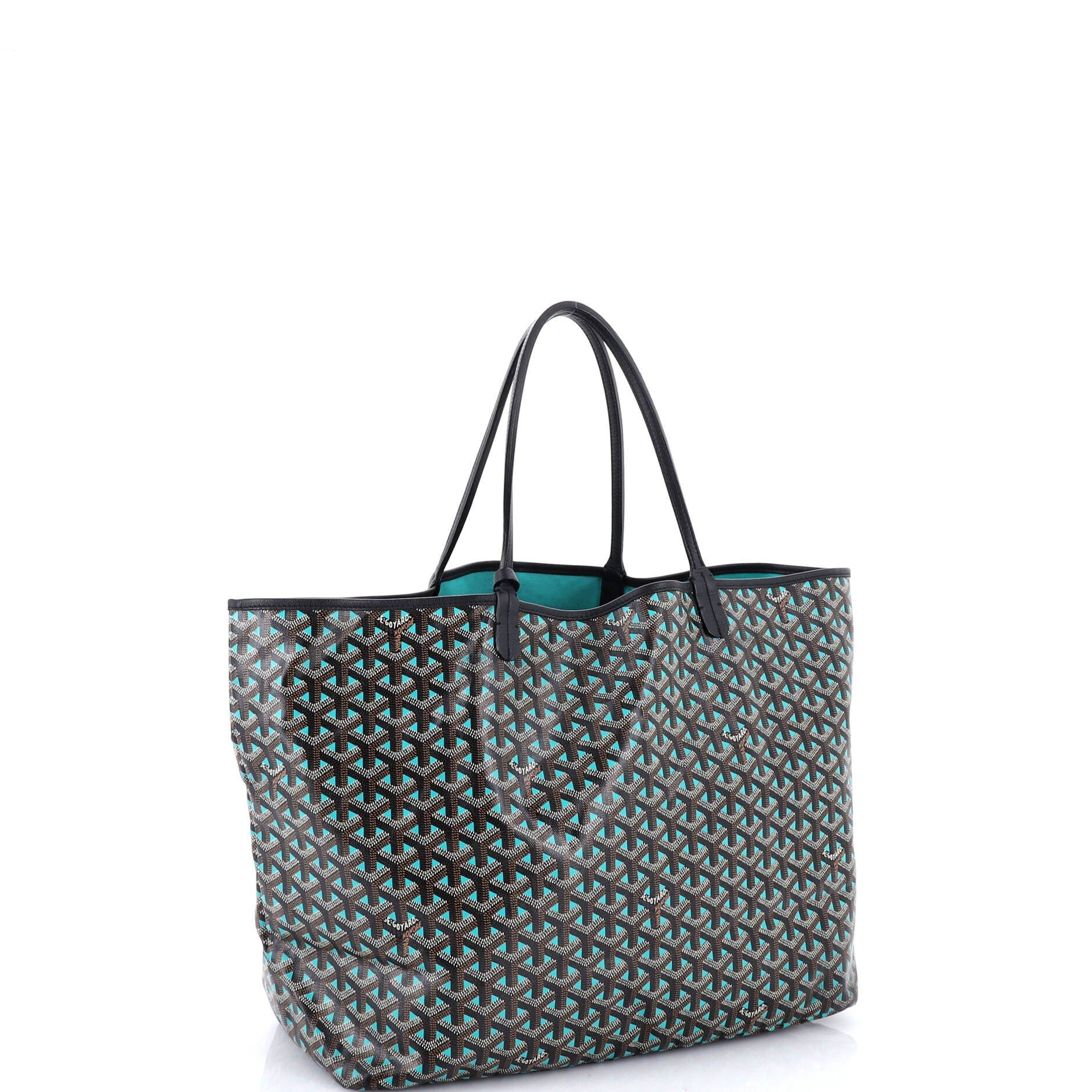 Pre-Owned Goyard Saint Louis Tote Claire Voie Coated Canvas GM, Alternate, color, 