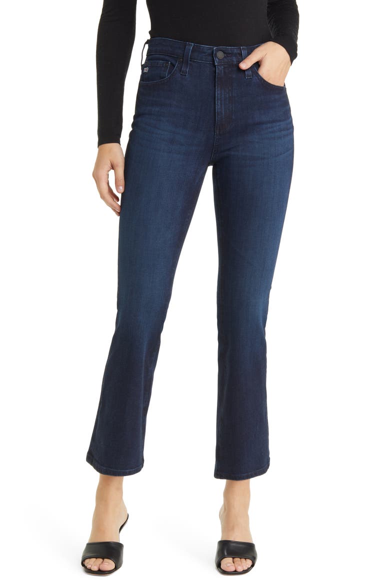 Farrah High Waist Crop Bootcut Jeans, Main, color, 3 YEARS SUNSET PARK