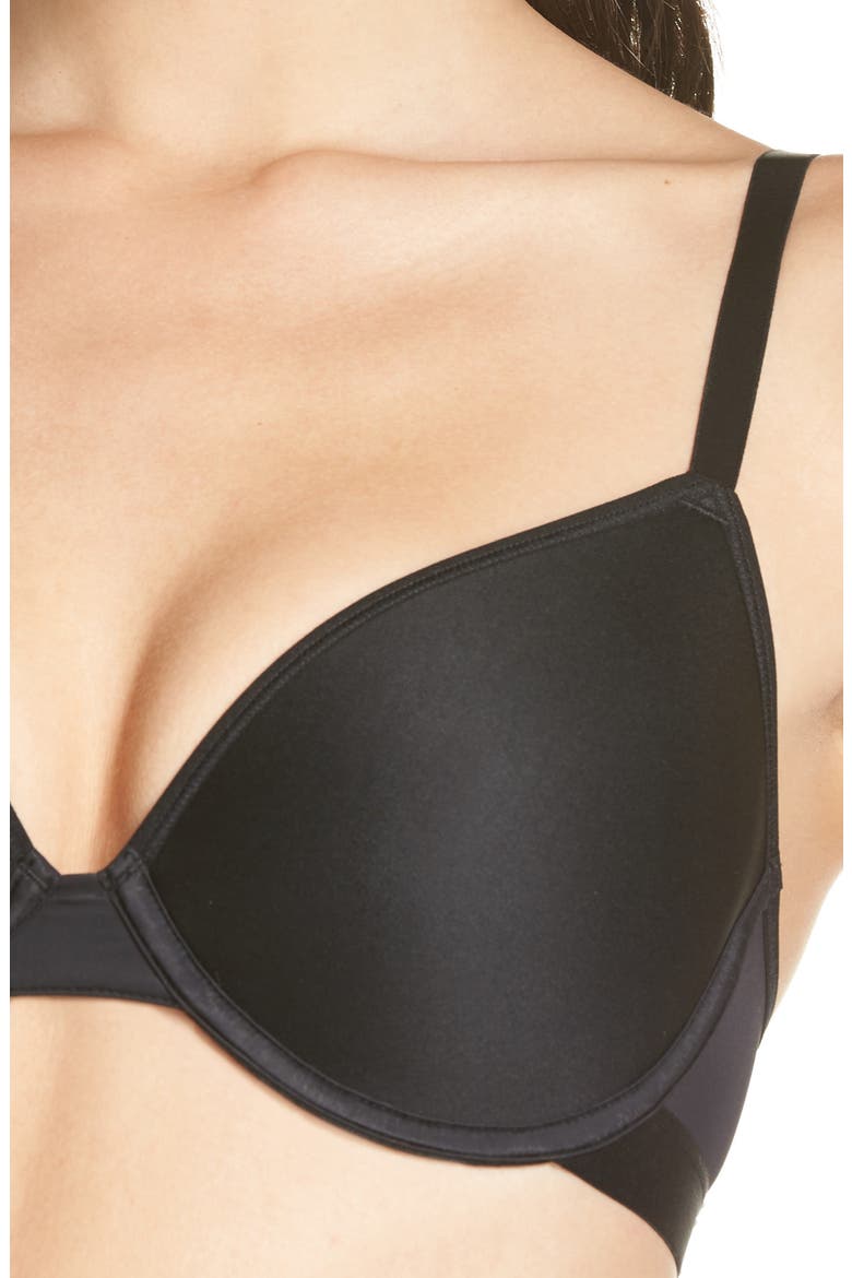 Molded Underwire Bra, Alternate, color, BLACK