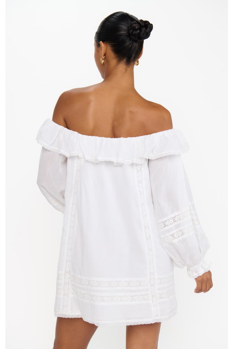 Meadow Mini Dress, Alternate, color, Cream Voile Trim
