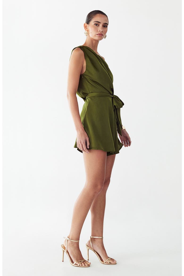 Sky Romper, Alternate, color, Olive