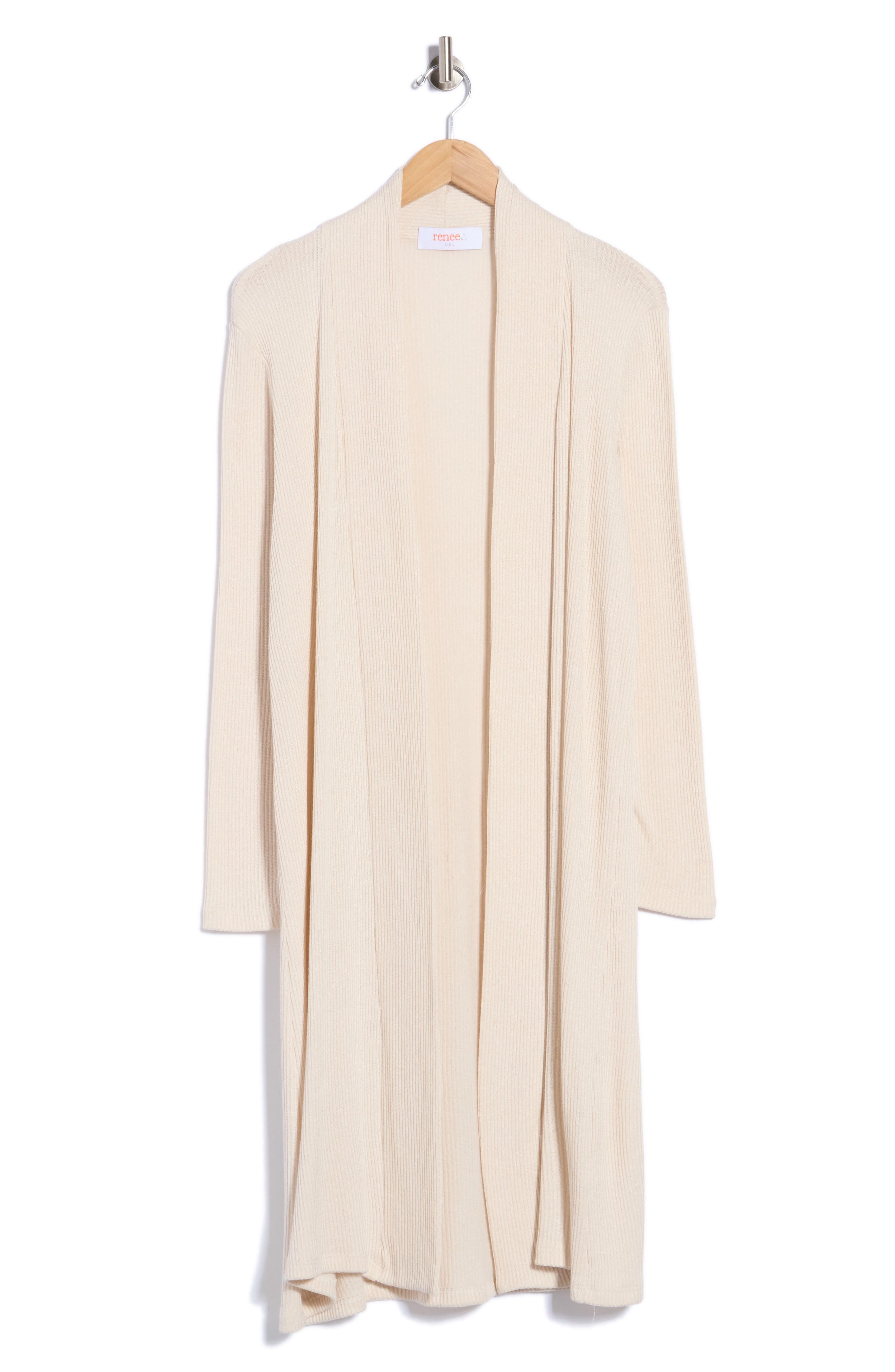 Ribbed Longline Cardigan