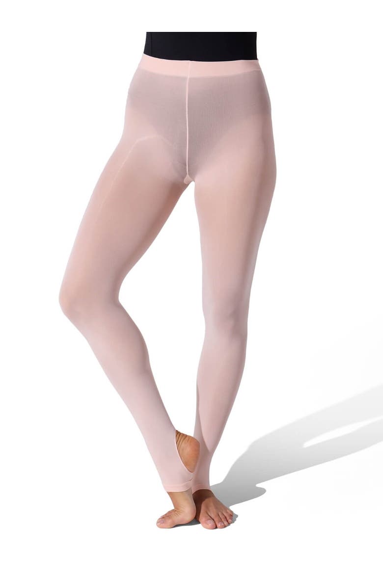 Ultra Soft Self Knit Waistband Stirrup Tight, Alternate, color, bright pink