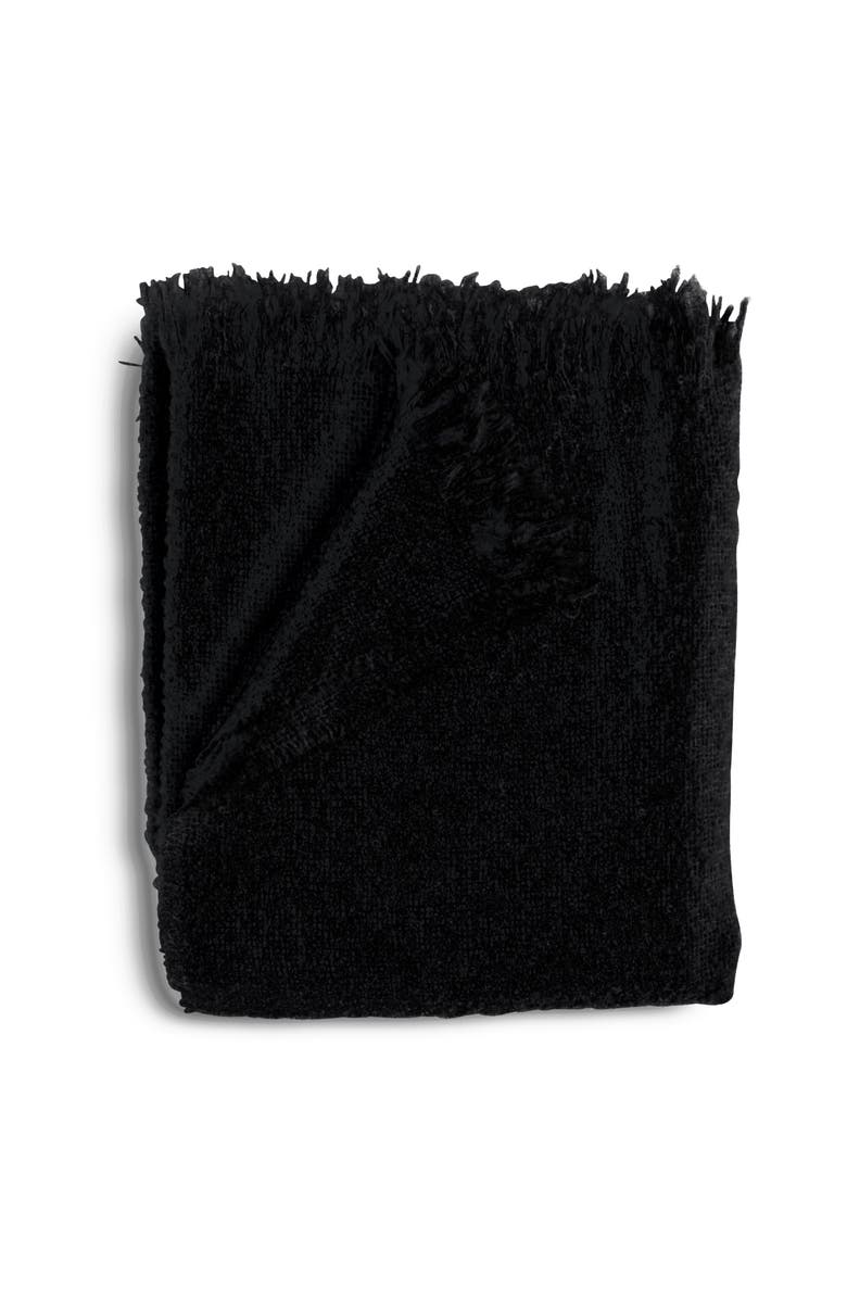 Evangeline Mohair Bouclé Throws, Main, color, Bouclé Inkwell