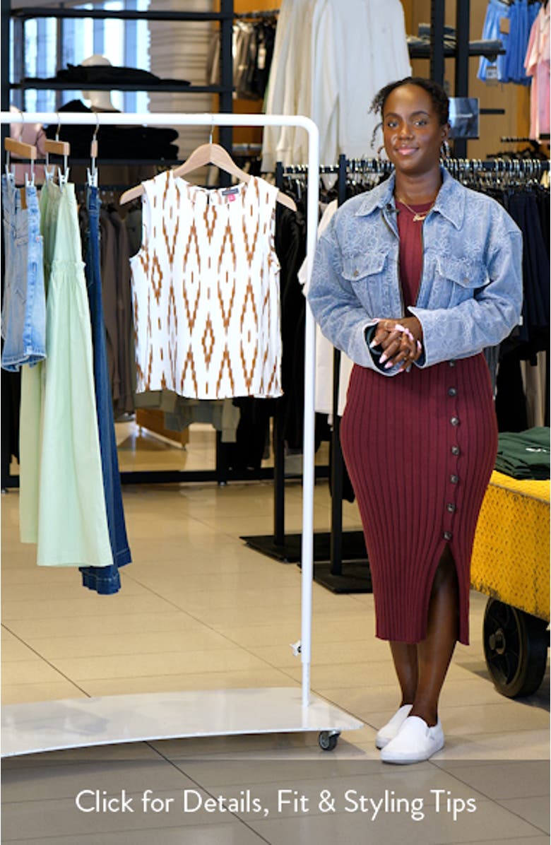 Ikat Print Tank, sales video thumbnail