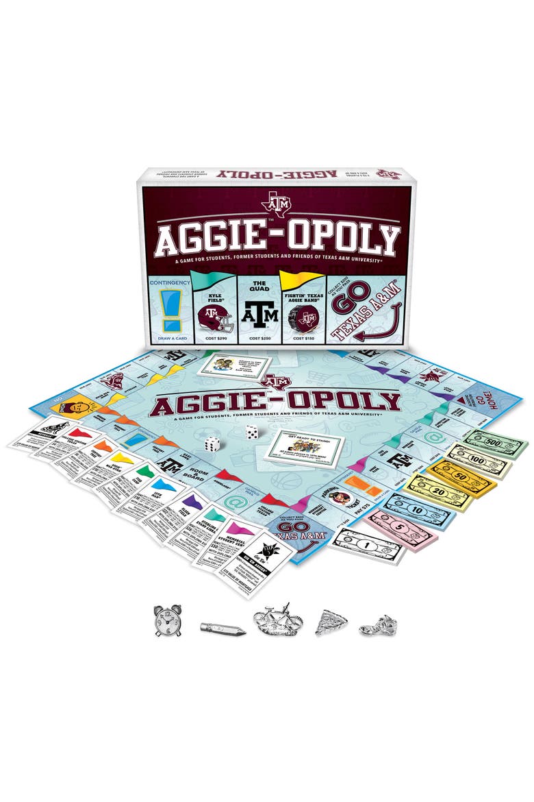 Aggie Opoly Texas A&M Family Board Game Ages 8+, Alternate, color, Multicolored
