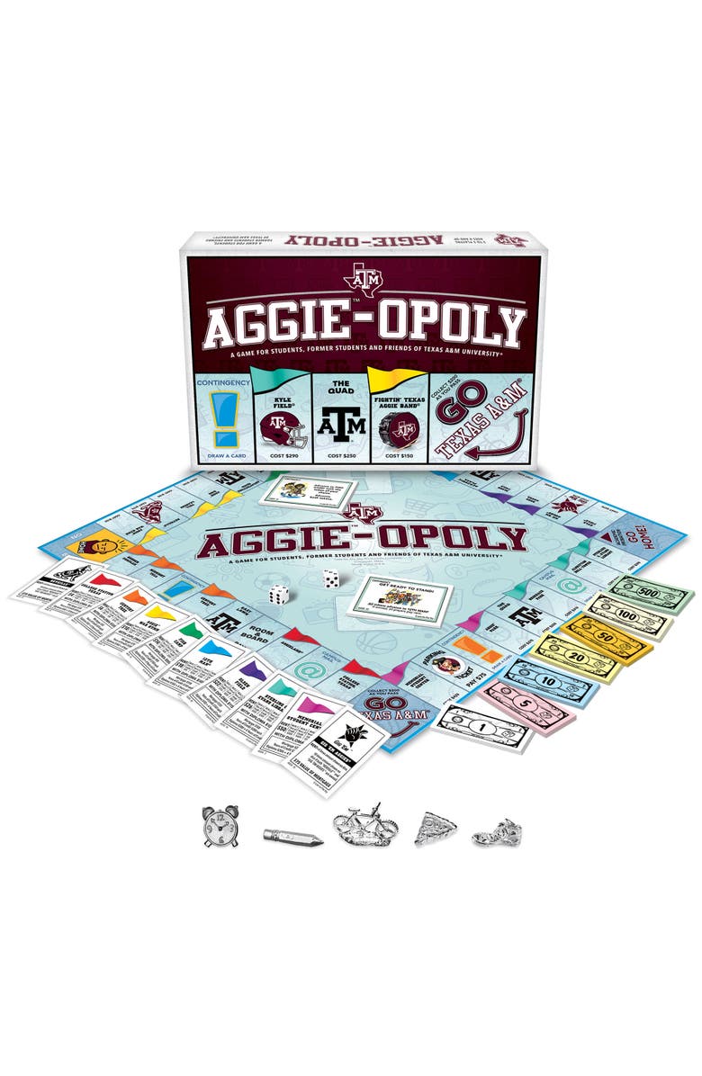 Late for the Sky Aggie Opoly Texas A&M Family Board Game Ages 8+, Alternate, color, 