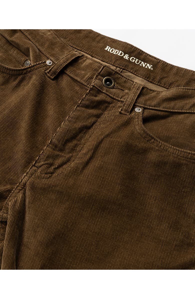 Rodd & Gunn Ashhurst Straight Leg Cotton Stretch Corduroy 5-Pocket Pants, Alternate, color, Tobacco