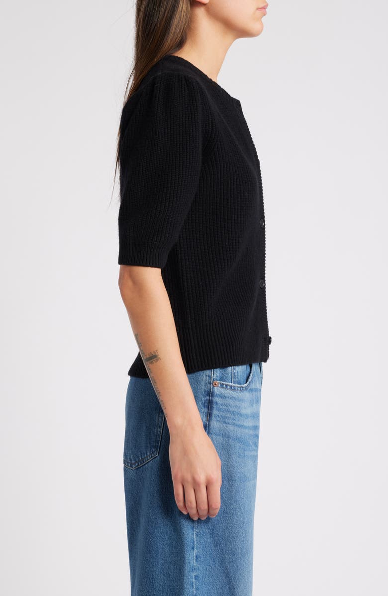 FRAME Shrunken Rib Wool & Cashmere Cardigan, Alternate, color, 