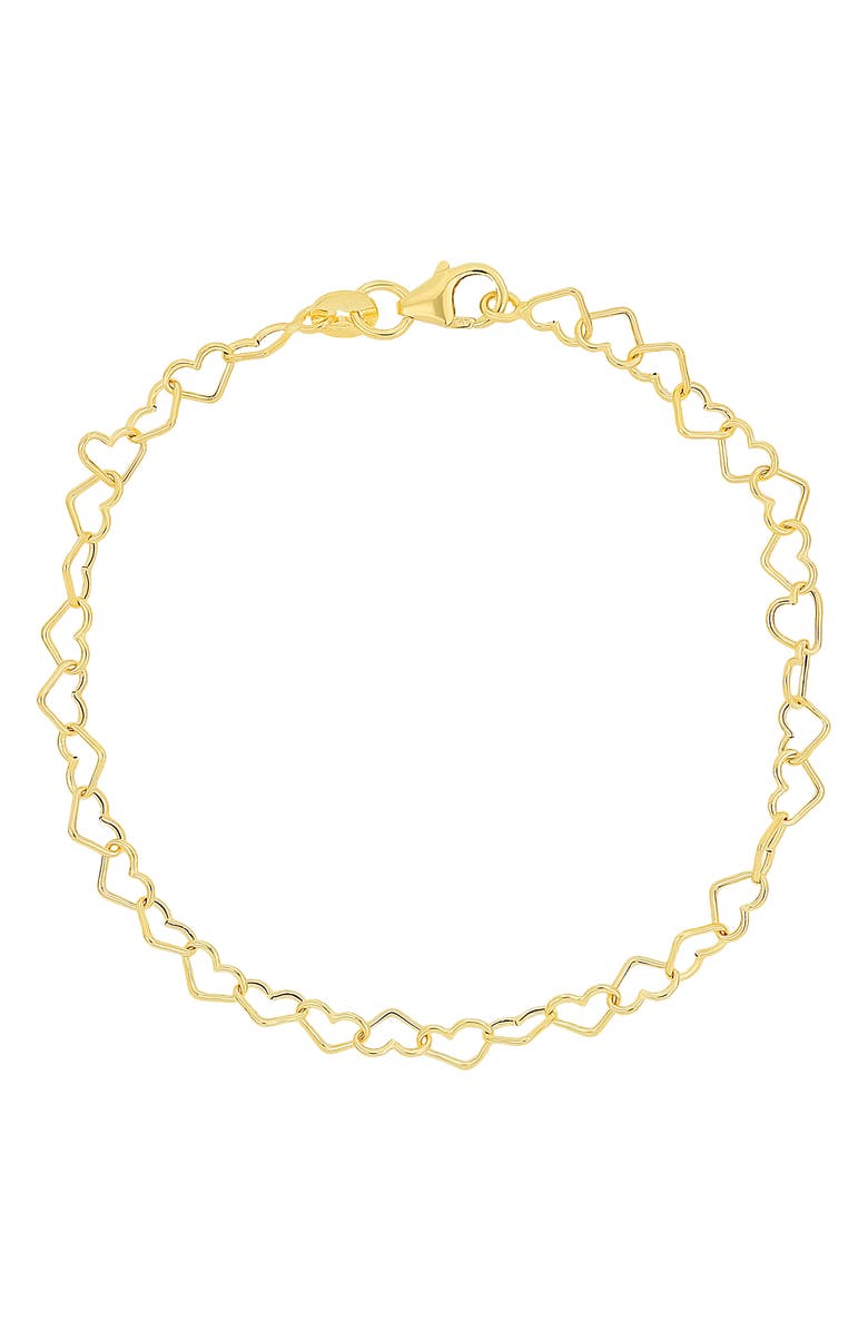 Bony Levy BLG 14K Gold Heart Chain Bracelet, Main, color, 