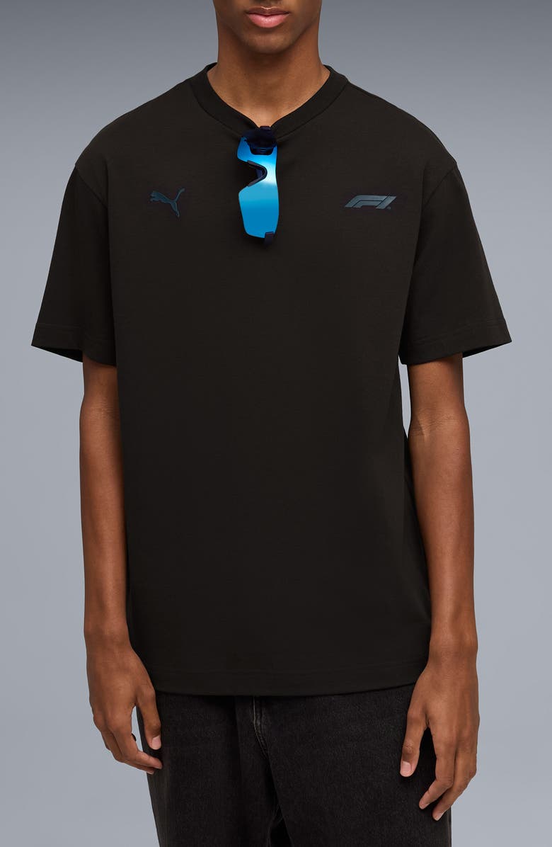 PUMA F1 Ultimate Racing Logo Graphic T-Shirt, Main, color, Puma Black