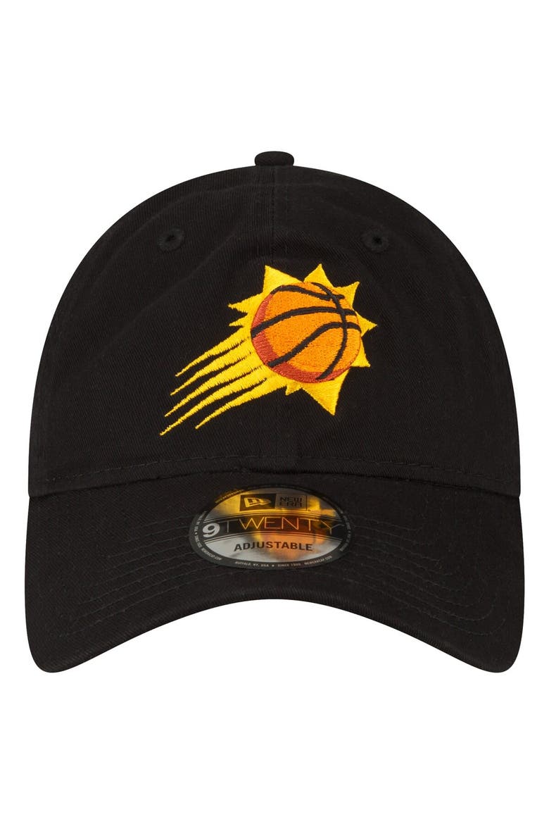 Men's New Era Black Phoenix Suns Team 2.0 9TWENTY Adjustable Hat, Alternate, color, Black