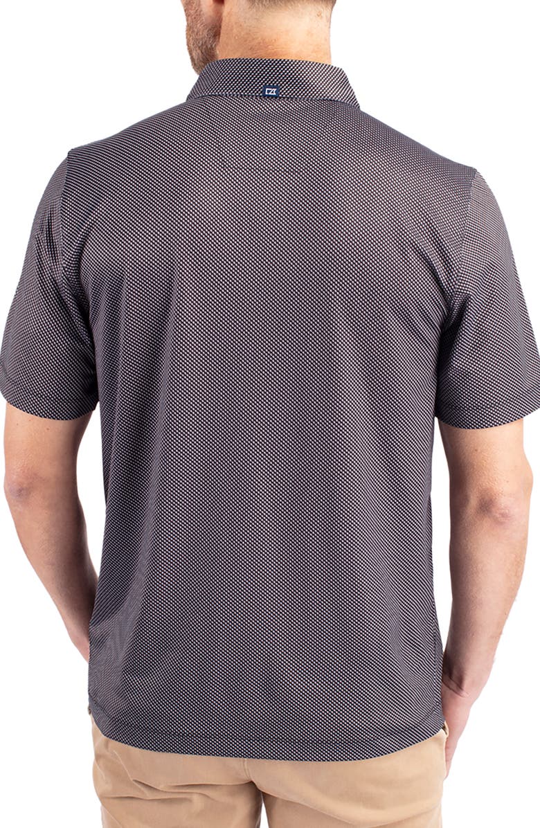 Cutter & Buck Pike Symmetry Print Recycled Blend Polo, Alternate, color, Black/ White