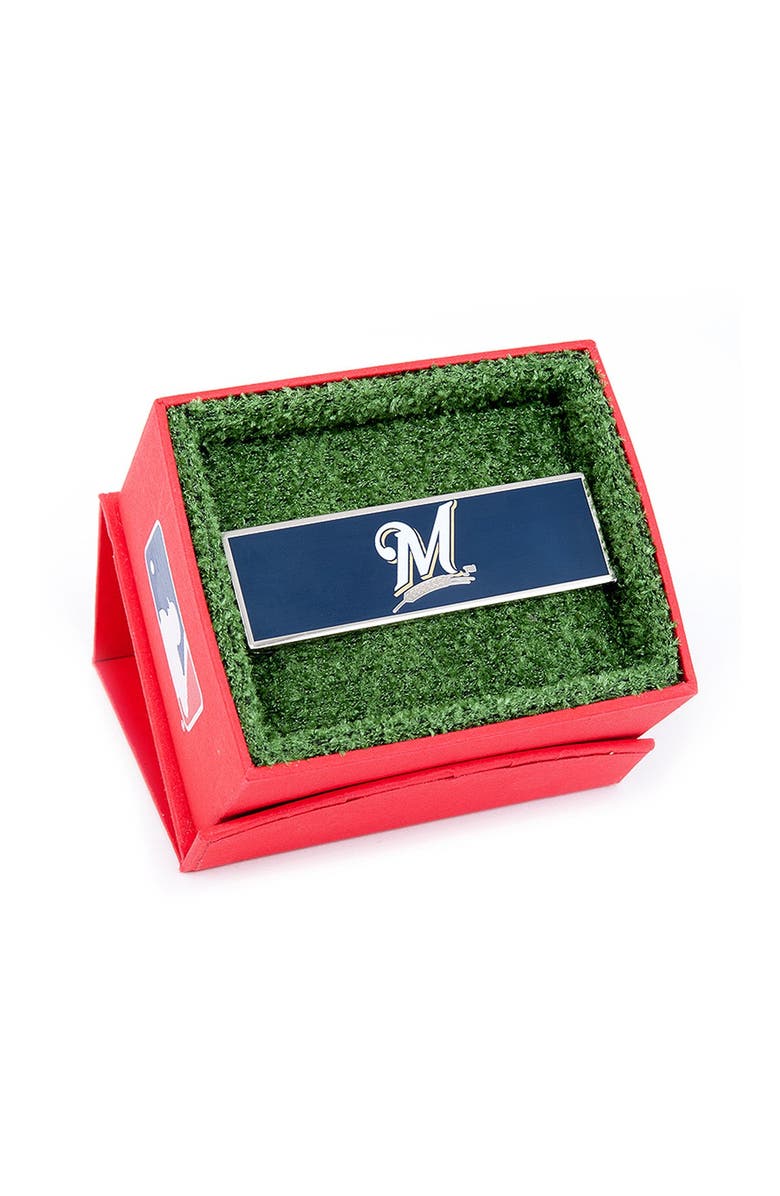 Cufflinks, Inc. MLB Milwaukee Brewers Money Clip, Alternate, color,