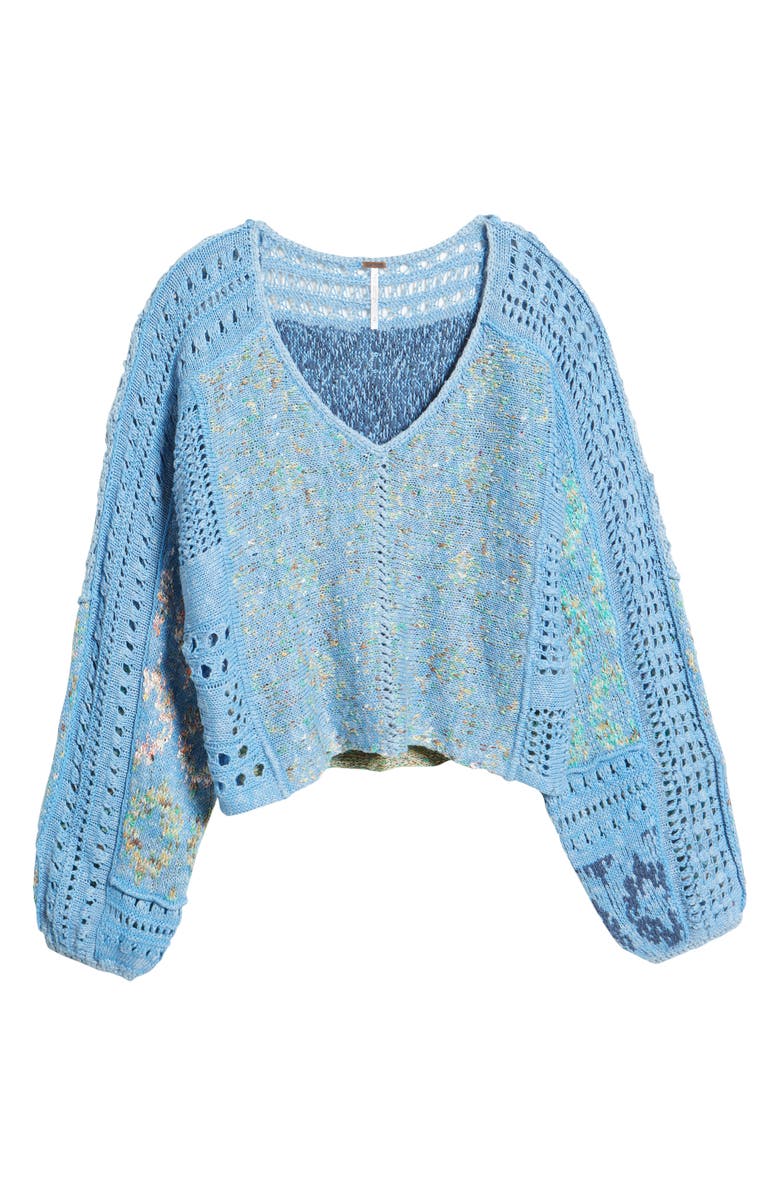 Free People Open Stich Oversize Sweater, Alternate, color, 