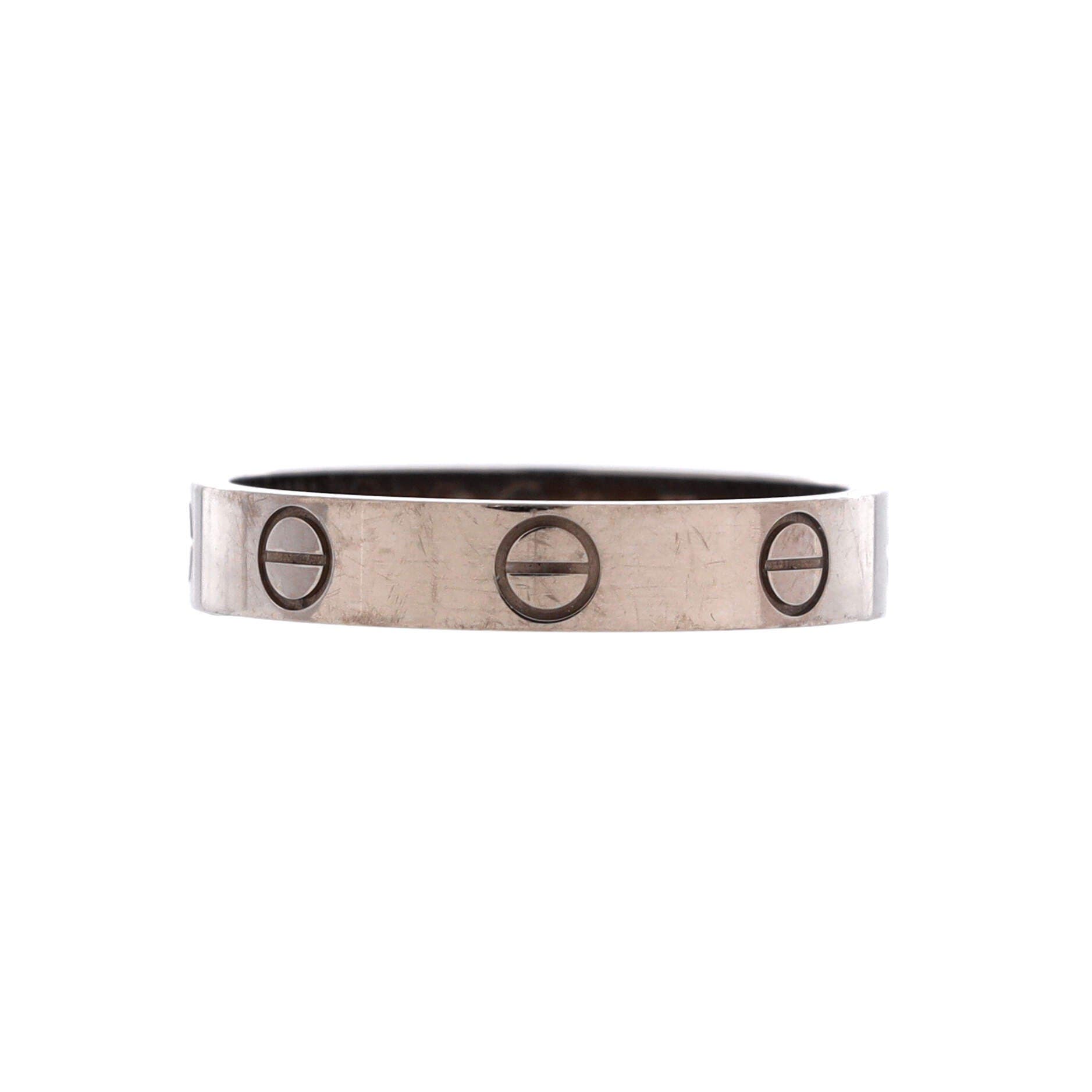 Love Wedding Band Ring 18K White Gold, Main, color, Metallic Gold