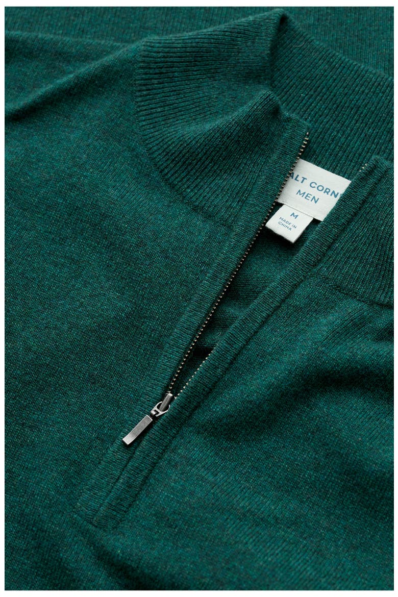 Prow Quarter Zip Merino Wool Blend Sweater, Alternate, color, THICKET