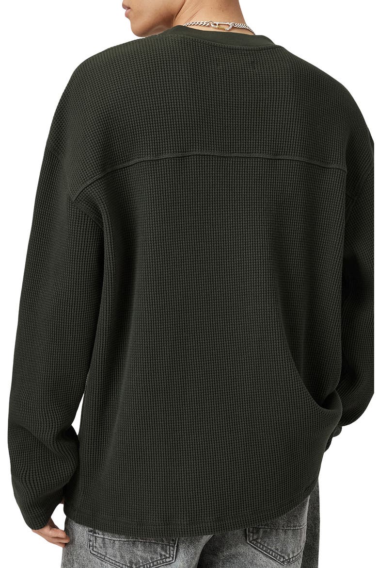 Sect Waffle Knit Sweatshirt, Alternate, color, DUFFEL GREEN