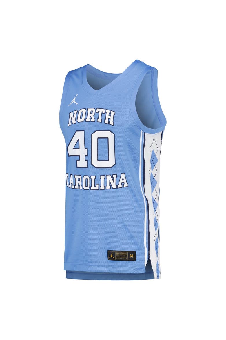 Men's Jordan Brand Hubert Davis Carolina Blue North Carolina Tar Heels Replica Basketball Player Jersey, Alternate, color, Light Blue