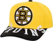 Mitchell & Ness Men's Mitchell & Ness Gold/Black Boston Bruins Underarch Two-Tone Pro Crown Snapback Hat