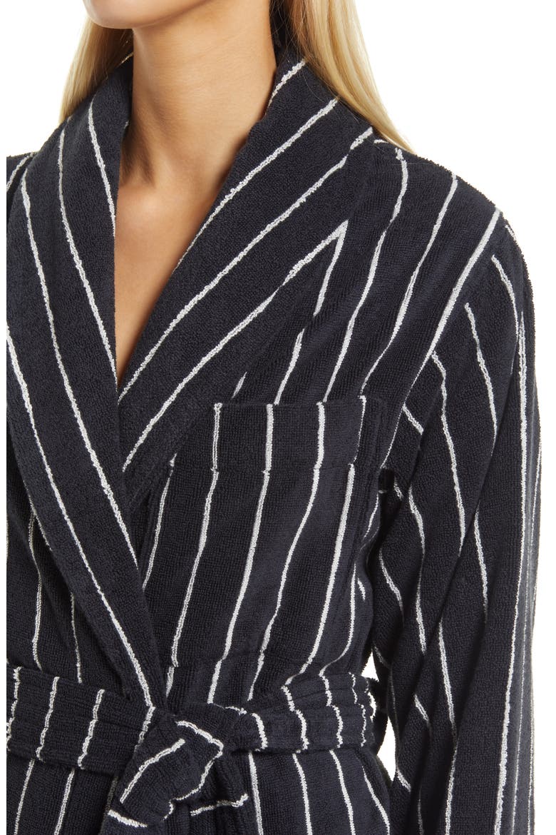 Classic Organic Cotton Bathrobe, Alternate, color, ANTWERP STRIPES