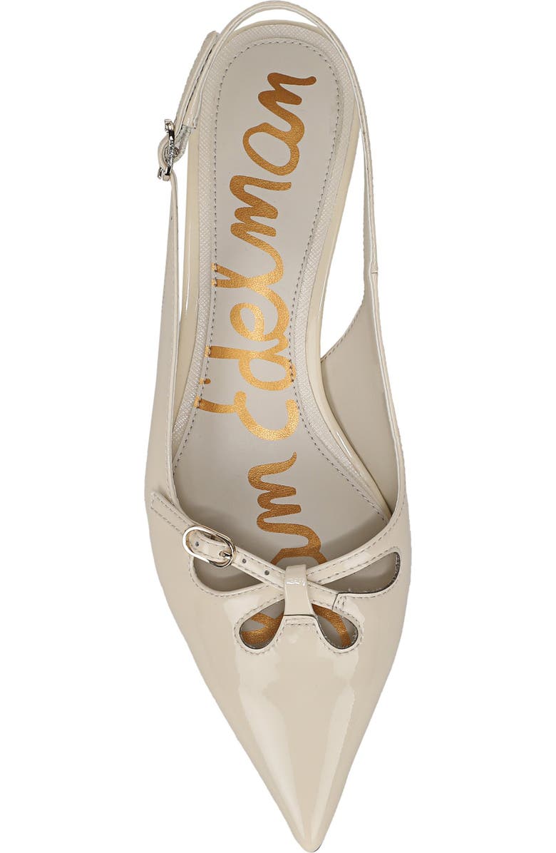 Sam Edelman Fauna Kitten Heel Slingback Pump, Alternate, color, Modern Ivory