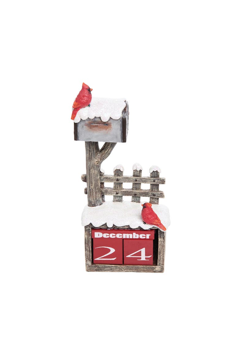 Cardinal Mailbox Calendar, Main, color, Red