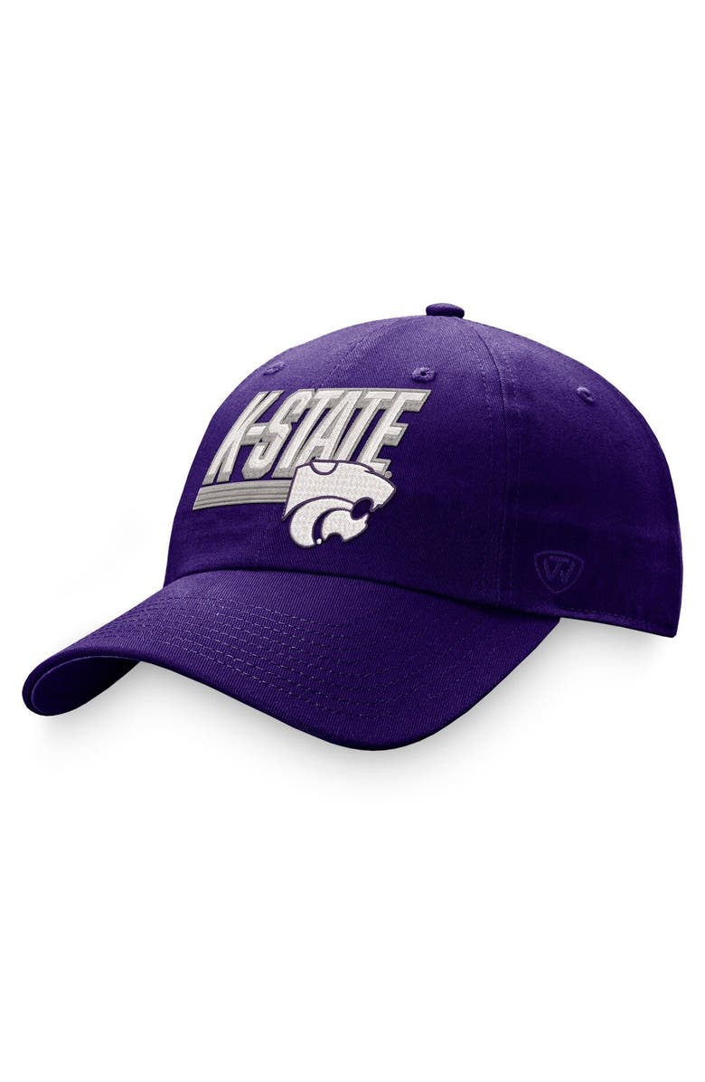 TOP OF THE WORLD Men's Top of the World Purple Kansas State Wildcats Slice Adjustable Hat, Main, color, 