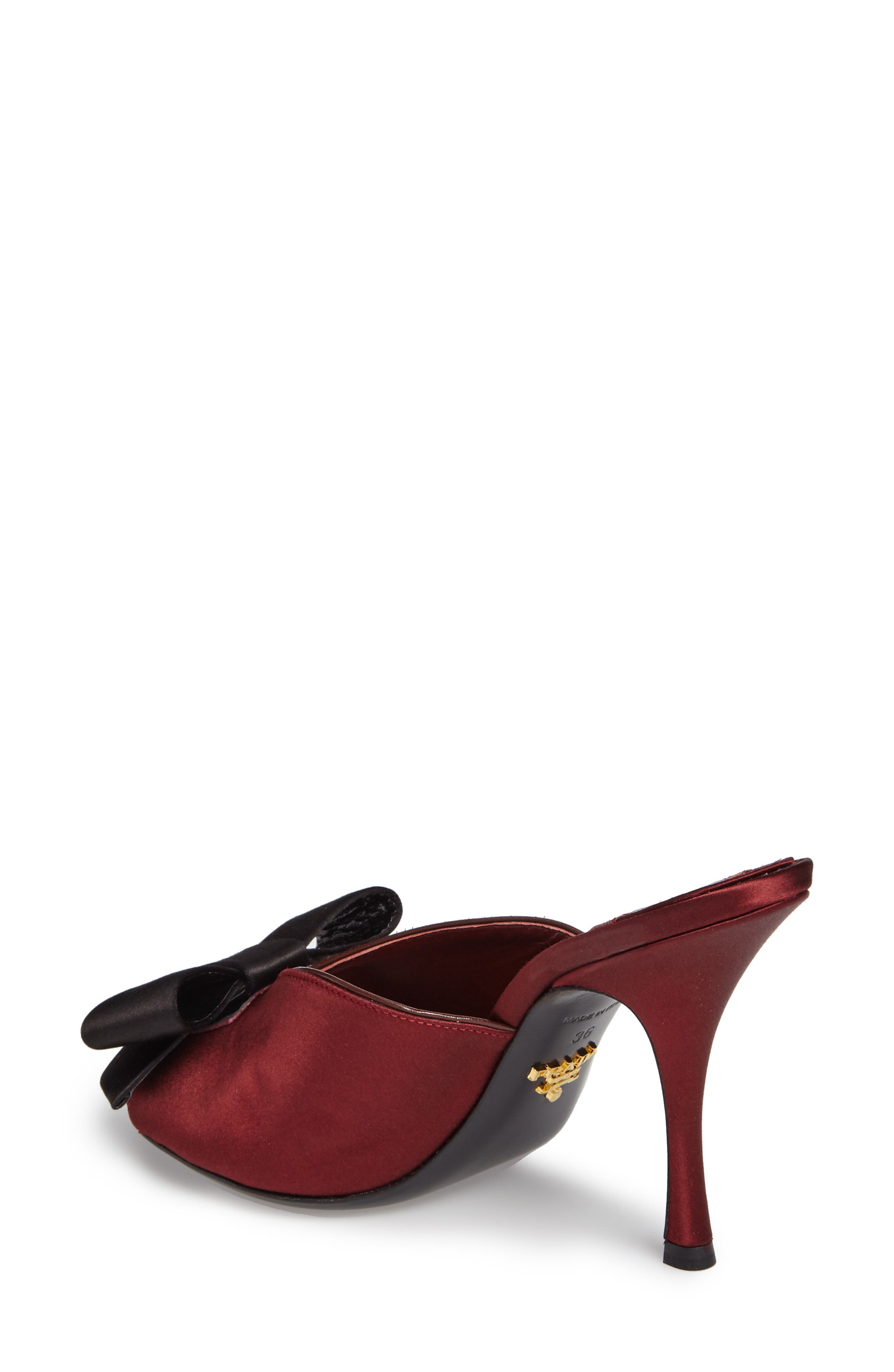 Bow Sandal, Alternate, color, BURGUNDY/ BLACK