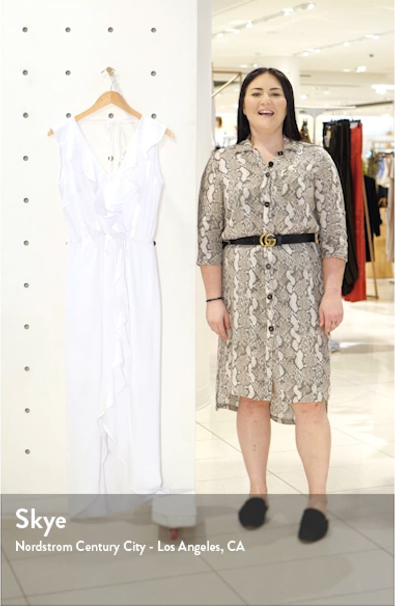 Ruffle Faux Wrap Maxi Dress, sales video thumbnail