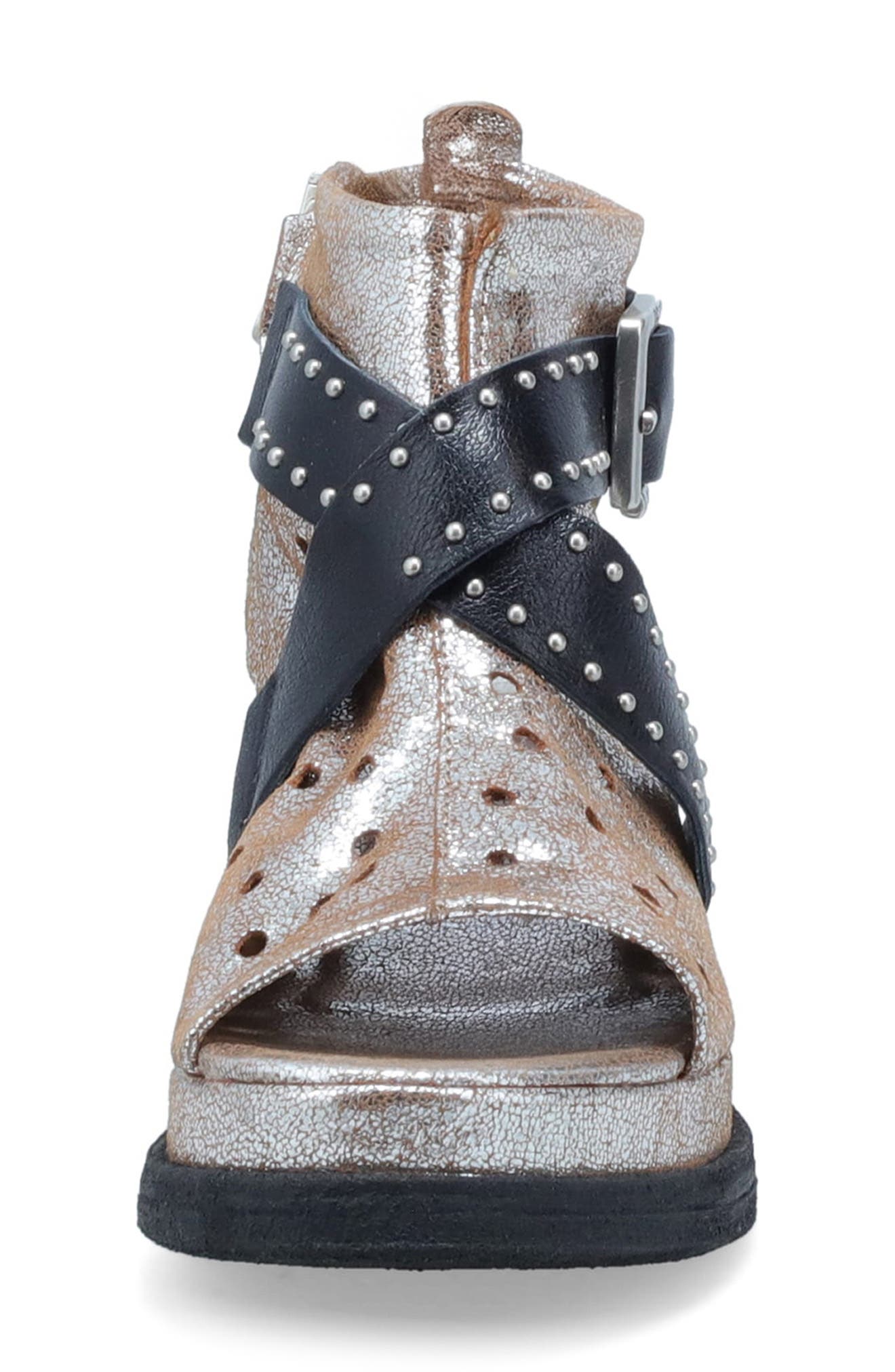 Lorrie Open Toe Bootie, Alternate, color, PLATINUM