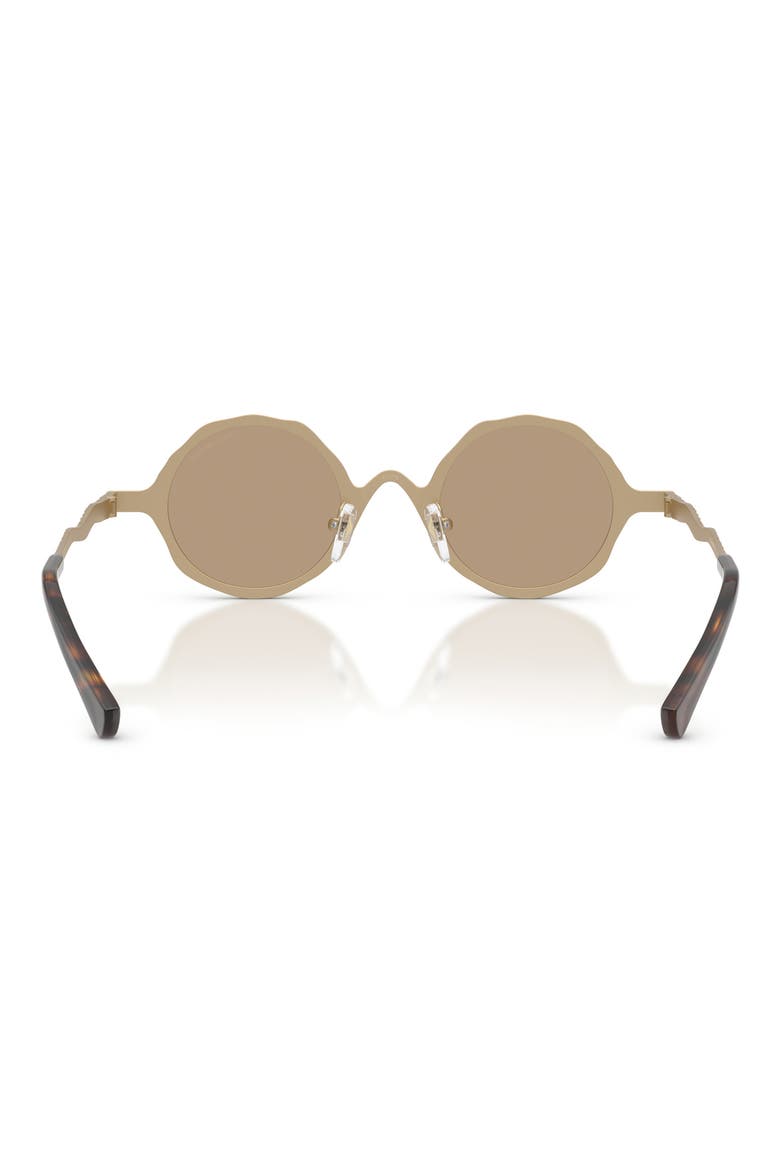 41mm Round Sunglasses, Alternate, color, PALE GOLD / BROWN ROSE GOLD