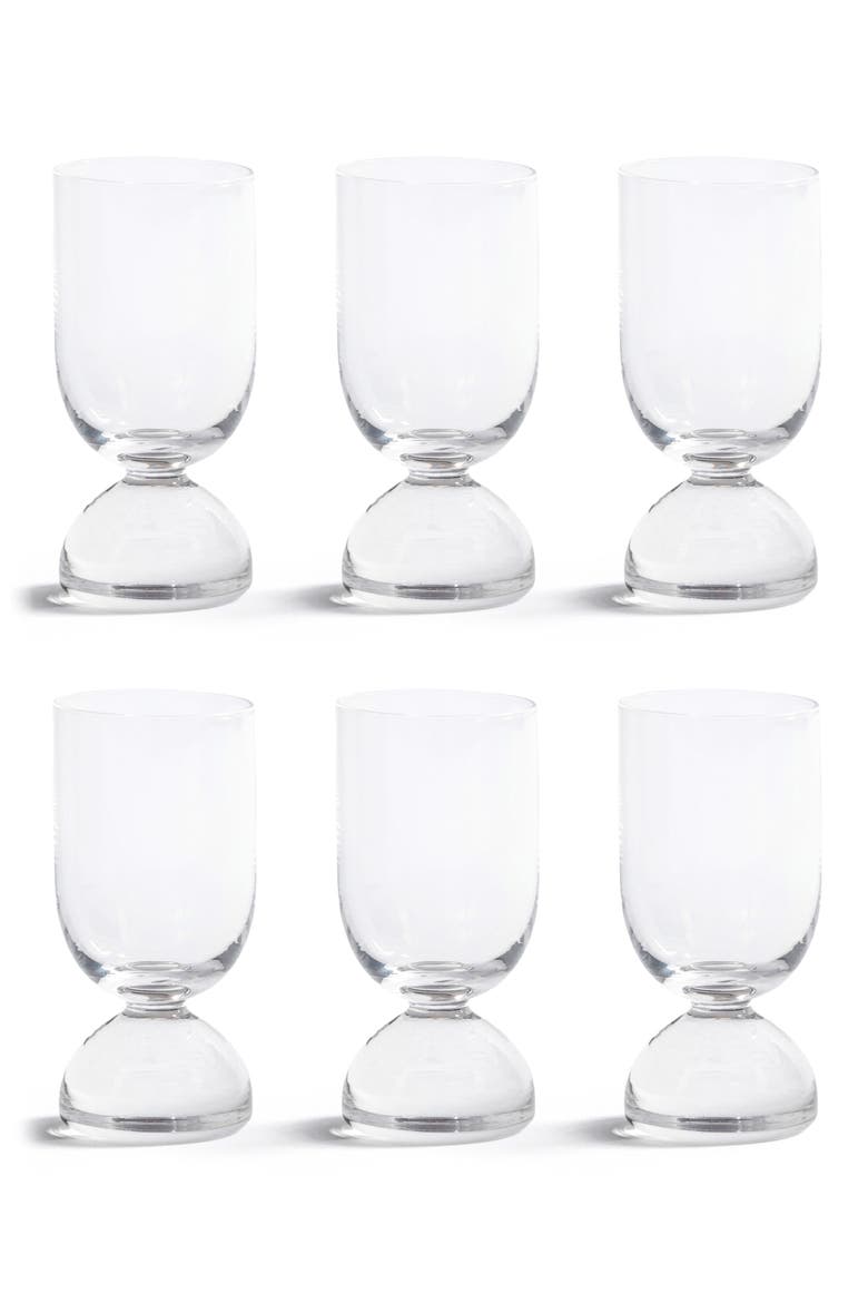Madrid Set of 6 Shot Glasses, Main, color, CLEAR