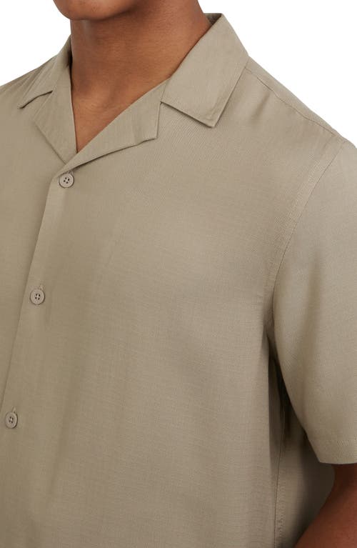 Shop Dkny Sportswear Mitch Camp Shirt In Cafe