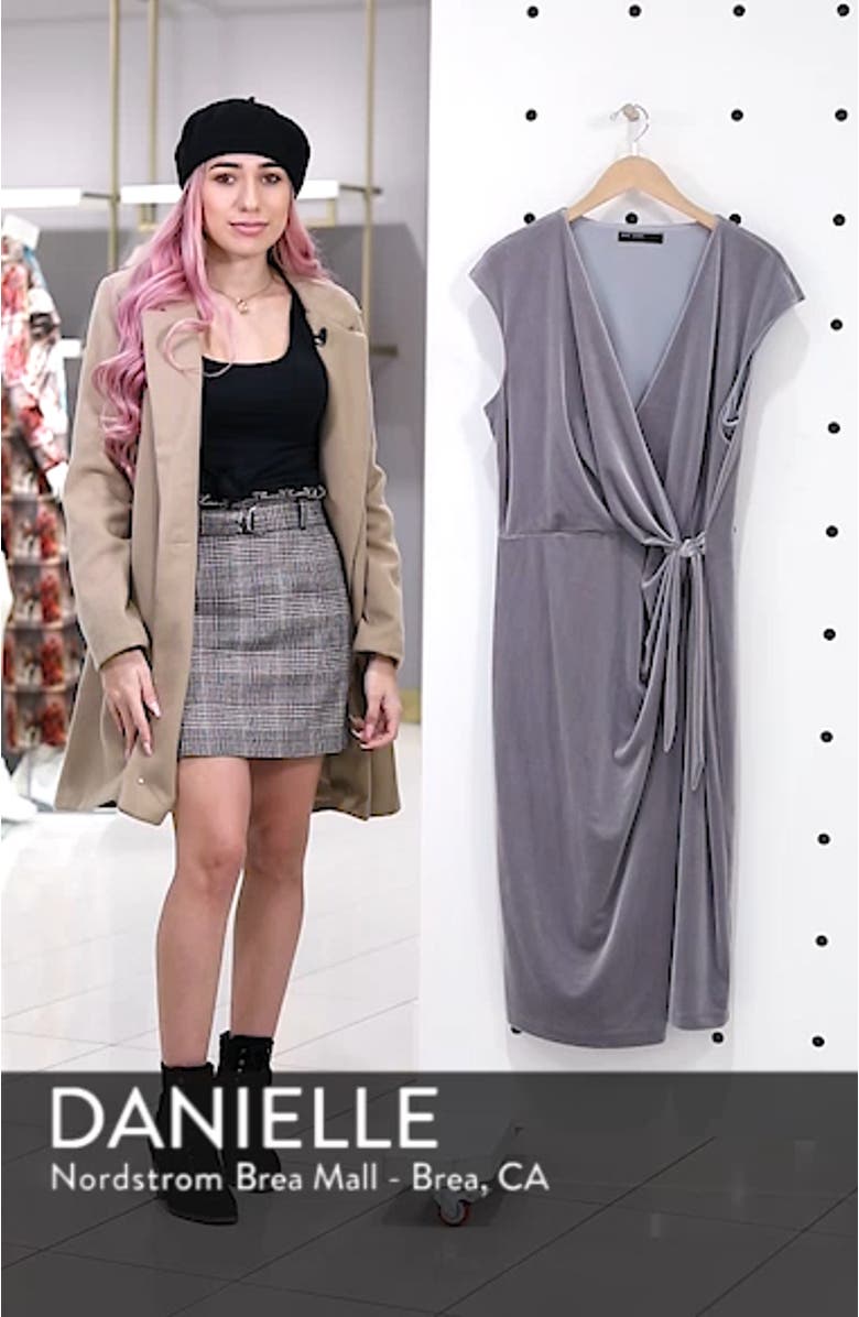 Velvet Wrap Dress, sales video thumbnail