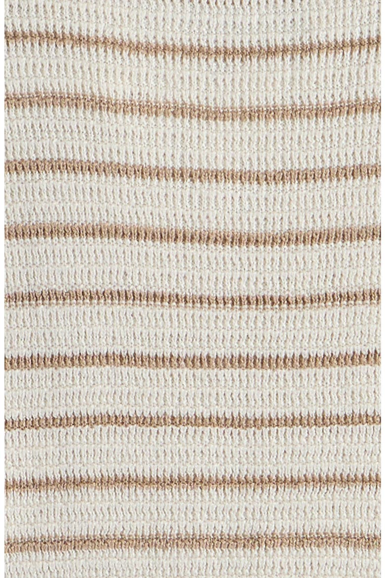 Cotton Blend Knit Polo Sweater & Shorts Set, Alternate, color, IVORY TOFU ABE STRIPE